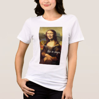 Funny Classical Art Mona Lisa Smile Parody Shirt