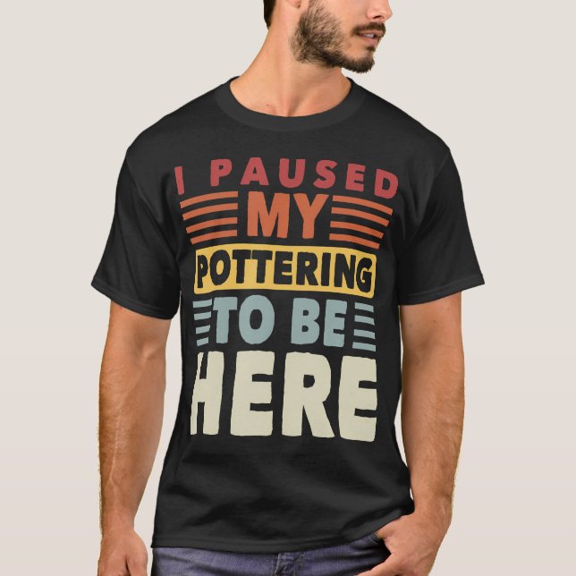 Funny Clay Ceramic Pottery Artist T-Shirt (Front)