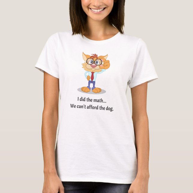 Funny Clever Cat Joke Women's Graphic T-Shirt (Front)