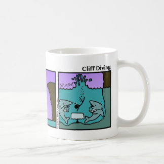 Funny Cliff Diving Stickman Mug - 108