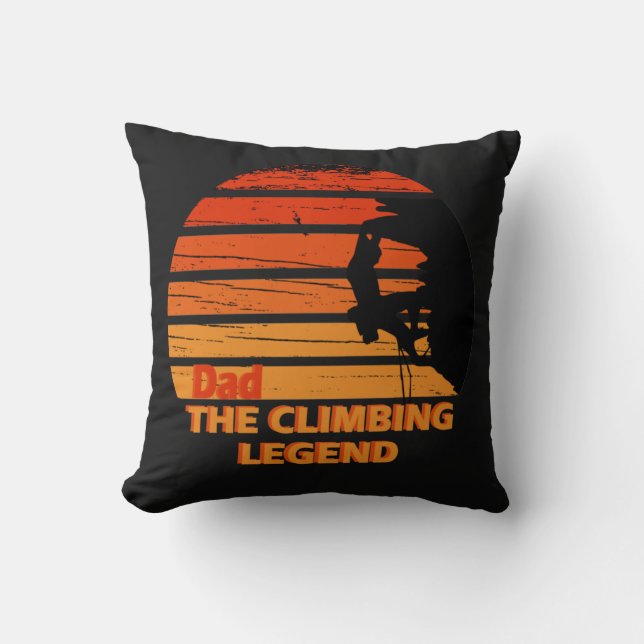Funny Climbing Dad Cushion (Front)