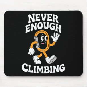 Funny Climbing Or Rock Climbing Retro Mouse Pad
