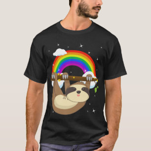 Funny Climbing Sloth LGBT Community Pride T-Shirt