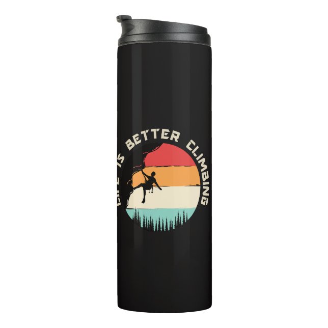 Funny Climbing  Thermal Tumbler (Rotated Right)