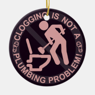 Funny Clogger Clogging Ceramic Tree Decoration