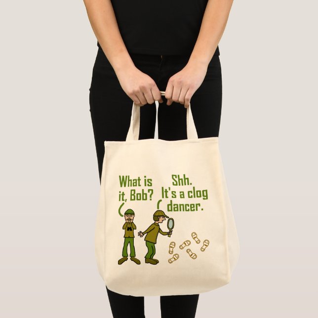 Funny Clogger Footsteps Cartoon Bag (Front (Product))