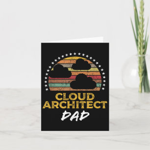 Funny Cloud Architect Dad, Data Centre Tech Quote  Card