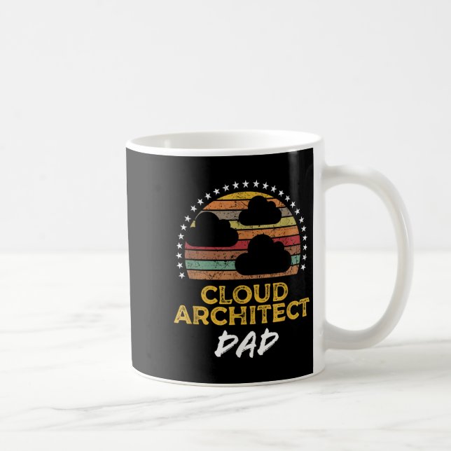 Funny Cloud Architect Dad, Data Centre Tech Quote  Coffee Mug (Right)
