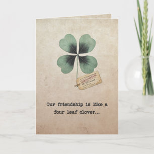 Funny Clover Friendship Mutation Card