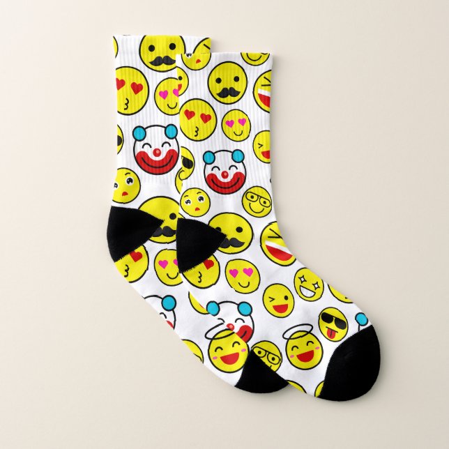 funny clown emojis socks (Pair)