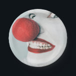 Funny Clown Face Birthday Paper Plate<br><div class="desc">Outrageous and silly,  this clown face is sure to be a hit at the birthday party. Matching paper napkins are available in this motif. Photo Credit: Ryan McGuire</div>
