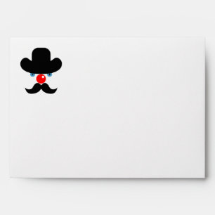 Funny clown face envelope