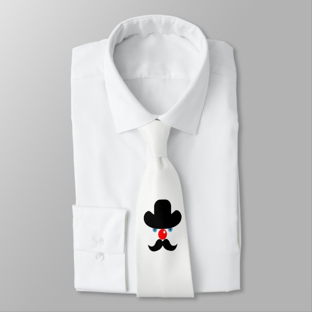 Funny clown face tie (Tied)