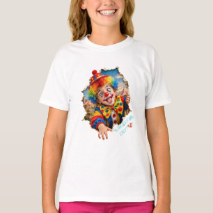 Funny Clown Kid Breaking Out T-Shirt