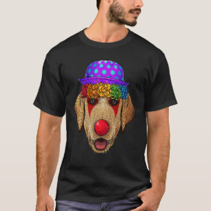 Funny Clown Labrador Retriever Circus Carnival Cos T-Shirt