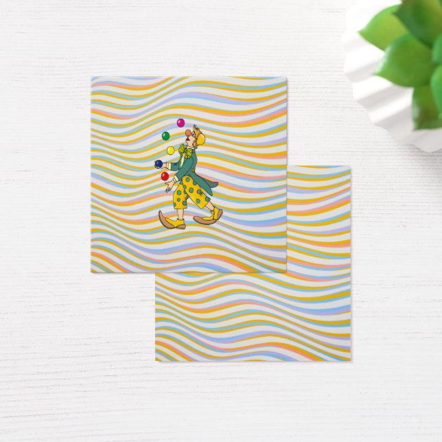 Funny Clown Playing With Colourful Balls (Desk)