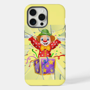 funny clown under the broken glass iPhone 15 pro max case