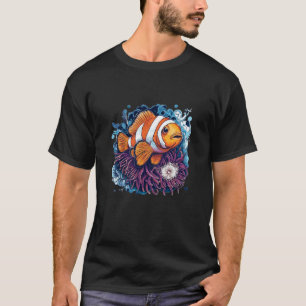 Funny Clownfish Hiding in a Sea Anemone Costume T-Shirt