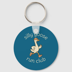 Funny Club Sport Silly Marathon Gymer Running Goos Key Ring