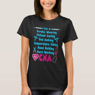 Funny CNA Humour Quote Proud Certified Nursing Ass T-Shirt