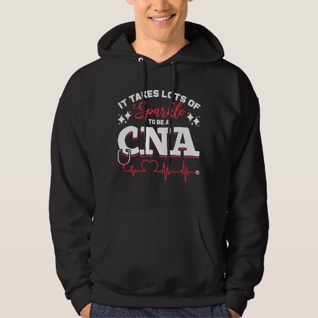 Funny CNA Nurse Certified Nursing Assistant Hoodie (Front)