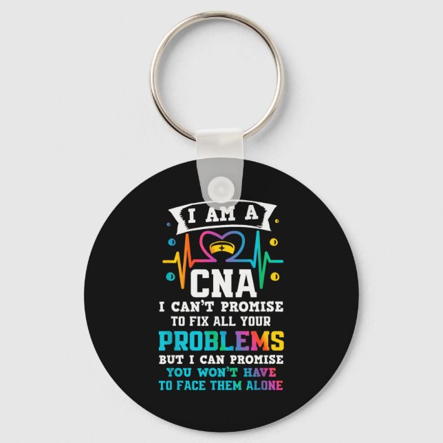 Funny Cna Nurse  Key Ring (Front)