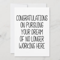 Funny Co-Worker Congratulations On Pursuing Your D