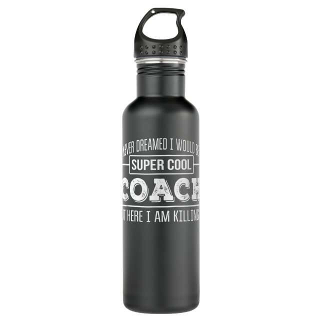 Funny Coach Funny Thank You Gift 710 Ml Water Bottle (Front)