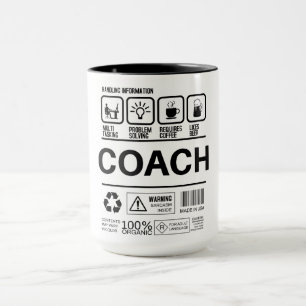 Funny Coach Handling Information Mug