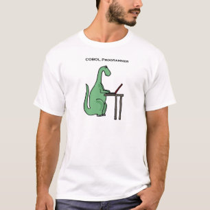 Funny COBOL Programmer Dinosaur T-Shirt
