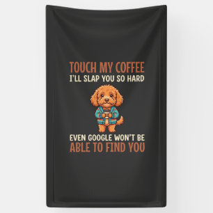 Funny Cockapoo Coffee Lover Banner