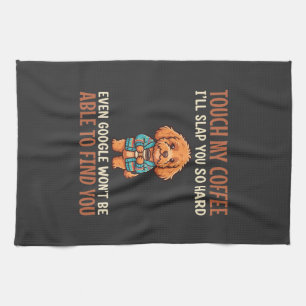 Funny Cockapoo Coffee Lover Tea Towel