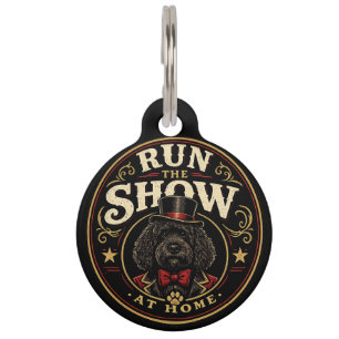 Funny Cockapoo Dog Tag – Run The Show Pet ID Tag