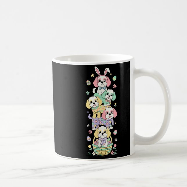 Funny Cockapoo Easter Egg Kids Mens Womens Easter Coffee Mug (Right)