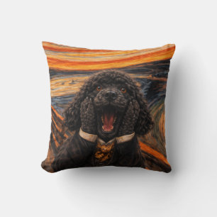 Funny Cockapoo Pillow The Scream Dog Cushion