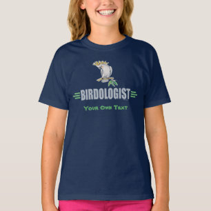 Funny Cockatiel Bird Love Birdologist Customise T-Shirt