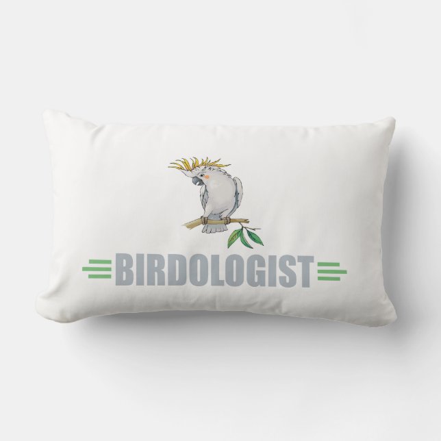 Funny Cockatiel Lumbar Cushion (Front)