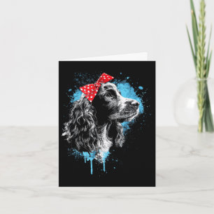 Funny cocker spaniel design for dog lovers card