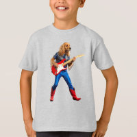 Funny Cocker Spaniel Rock Star Kids' T-Shirt