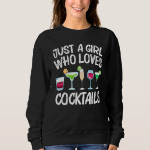 Funny Cocktail Girls Kids Mixed Drinks Drinkers Sweatshirt
