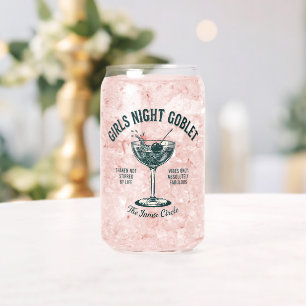 Funny Cocktail Lover Martini Party Gift Can Glass