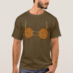 Funny Coconut Bra Summer Halloween Costume 2434 T-Shirt