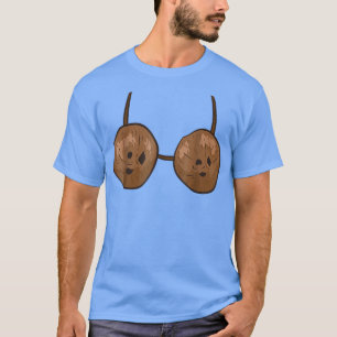 Funny Coconut Summer Coconuts Bra Funny Halloween T-Shirt