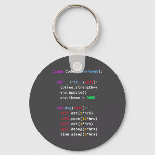 Funny Coding Python Cl Eat Code Sleep Key Ring