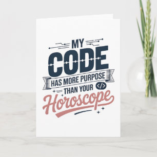 Funny Coding Quote AI Programmer Design Card