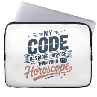 Funny Coding Quote AI Programmer Design Laptop Sleeve