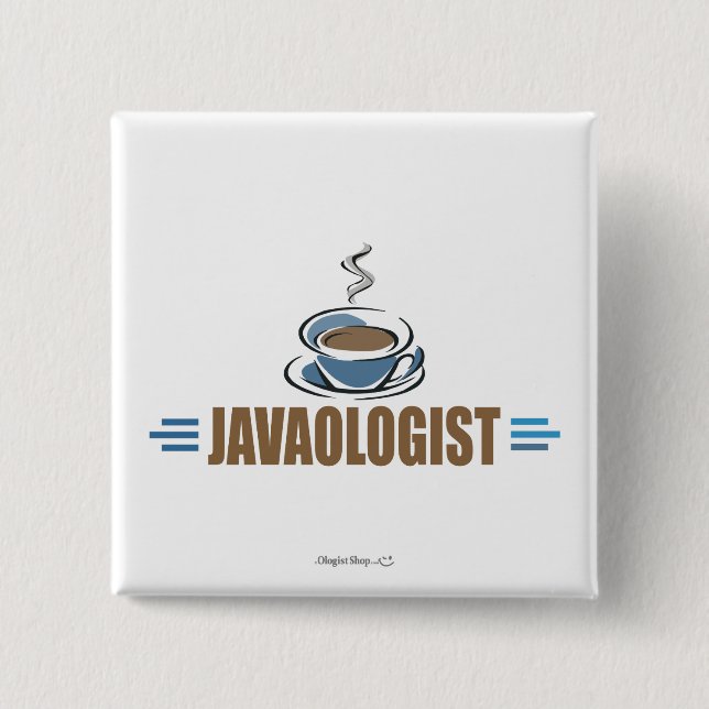 Funny Coffee 15 Cm Square Badge (Front)