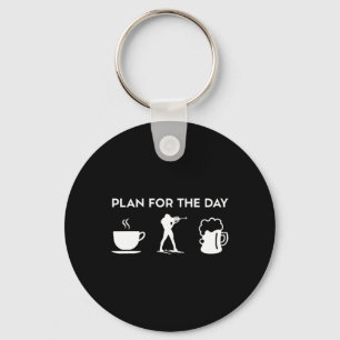 Funny Coffee Biathlon Biathlonist Beer Key Ring