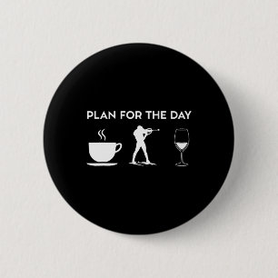 Funny Coffee Biathlon Biathlonist Wine 6 Cm Round Badge