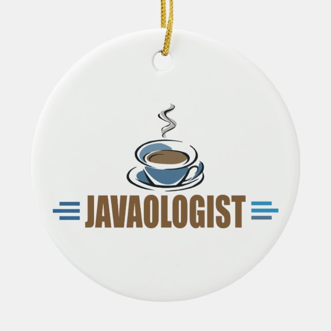 Funny Coffee Ceramic Tree Decoration (Front)